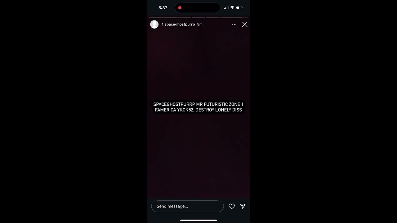 DESTROY LONELY DISS - SPACEGHOSTPURRP MR FUTURISTIC ZONE 1 FAMERICA YKC 952