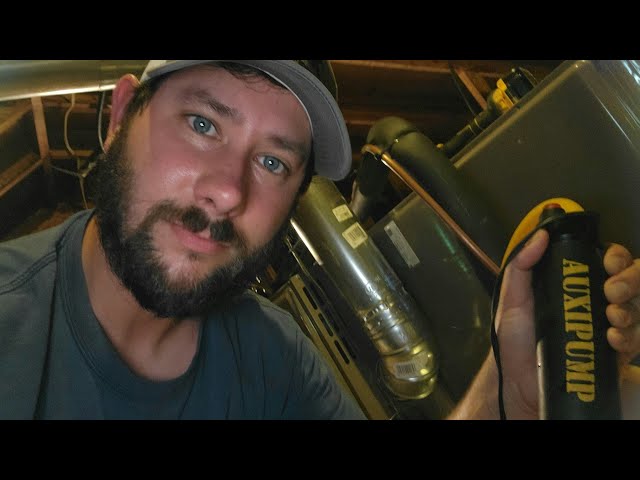 The Best way to empty a drain Pan with the AUXI PUMP? #hvaclife #hvac -  YouTube