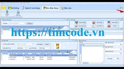 Code phần mềm quản lý cửa hàng bán điện thoại C# - winform Full báo cáo