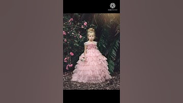 Thumbnail of baby girls Princess dress birthday party style ❤️ status 😍 beautiful song