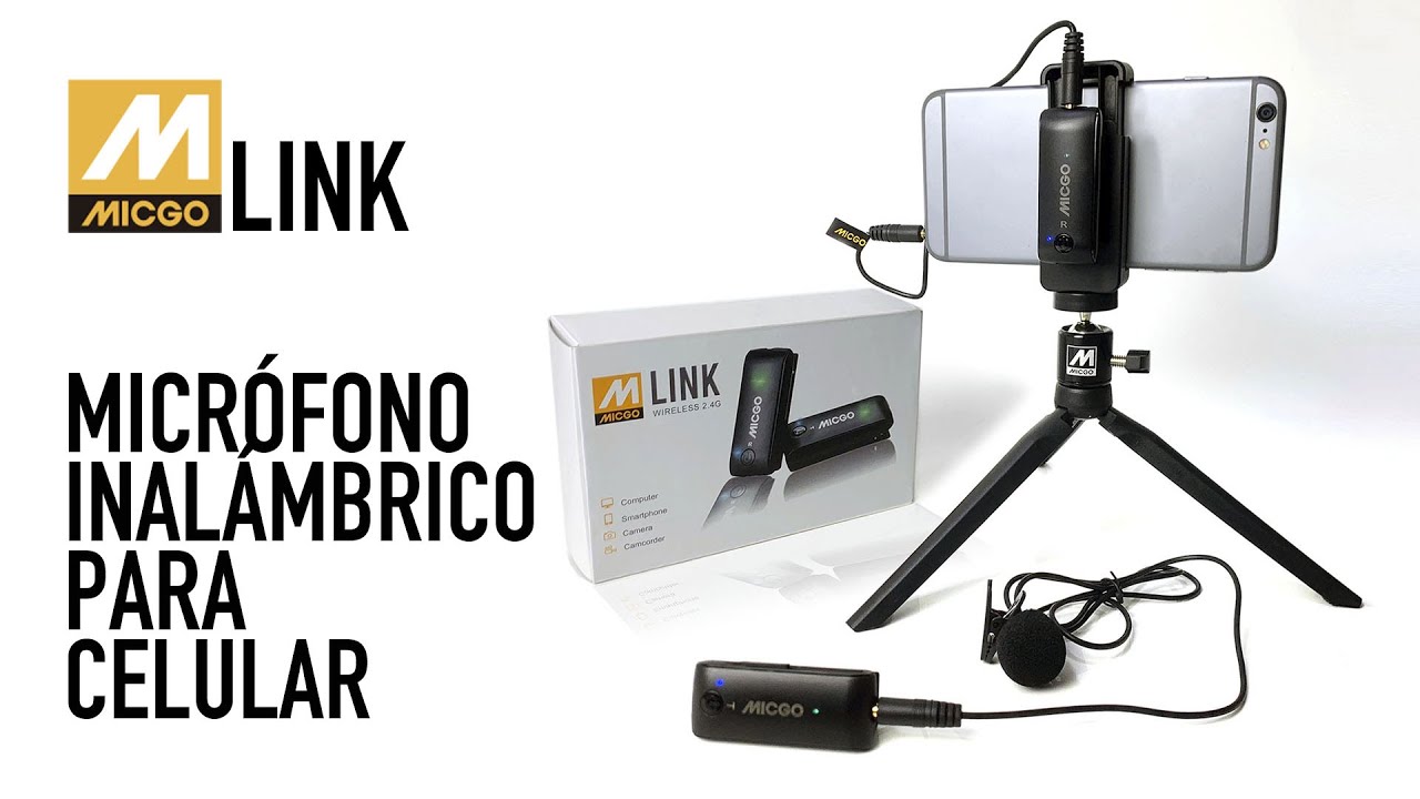 Micrófono inalámbrico para celular y DSLR - MICGO LINK 
