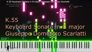 K.55 Keyboard Sonata in G major Giuseppe Domenico Scarlatti - YouTube