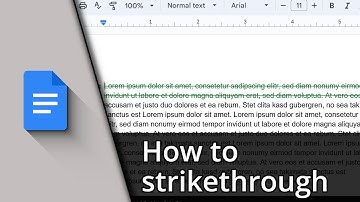 How to strikethrough in Google Docs ✅ Tutorial