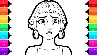 Coloring Zoey from KPop Demon Hunters Coloring Pages for Kids