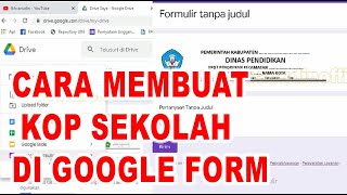 How to create a school letterhead in Google Forms | How to insert a letterhead in Google Forms