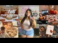FALL MORNING ROUTINE Cozy Productive Aesthetic Skincare Routine New Habits