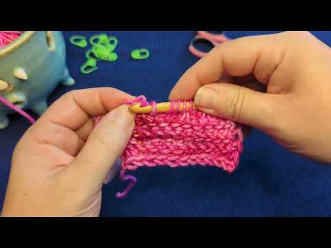 Tunisian Crochet: Tunisian Twisted Up Stitch Tutorial