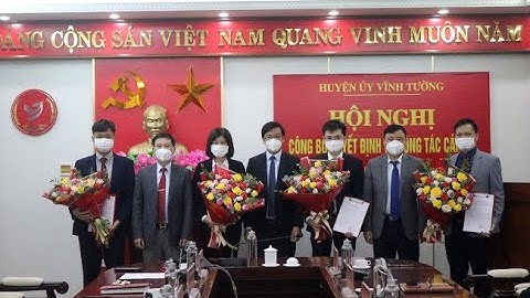 Huyện ủy Vĩnh Tường tổ chức hội nghị công bố trao Quyết định về công tác cán bộ