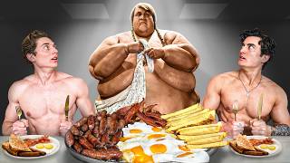 Bodybuilders Eat World&#39;s Heaviest Man&#39;s Diet for 24 Hours