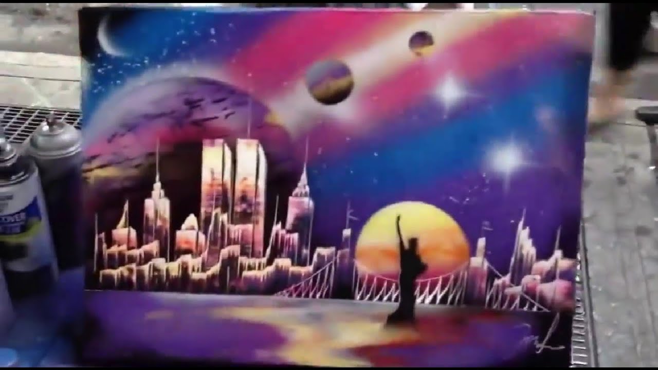 Красиво рисует (Стрит-арт) - YouTube