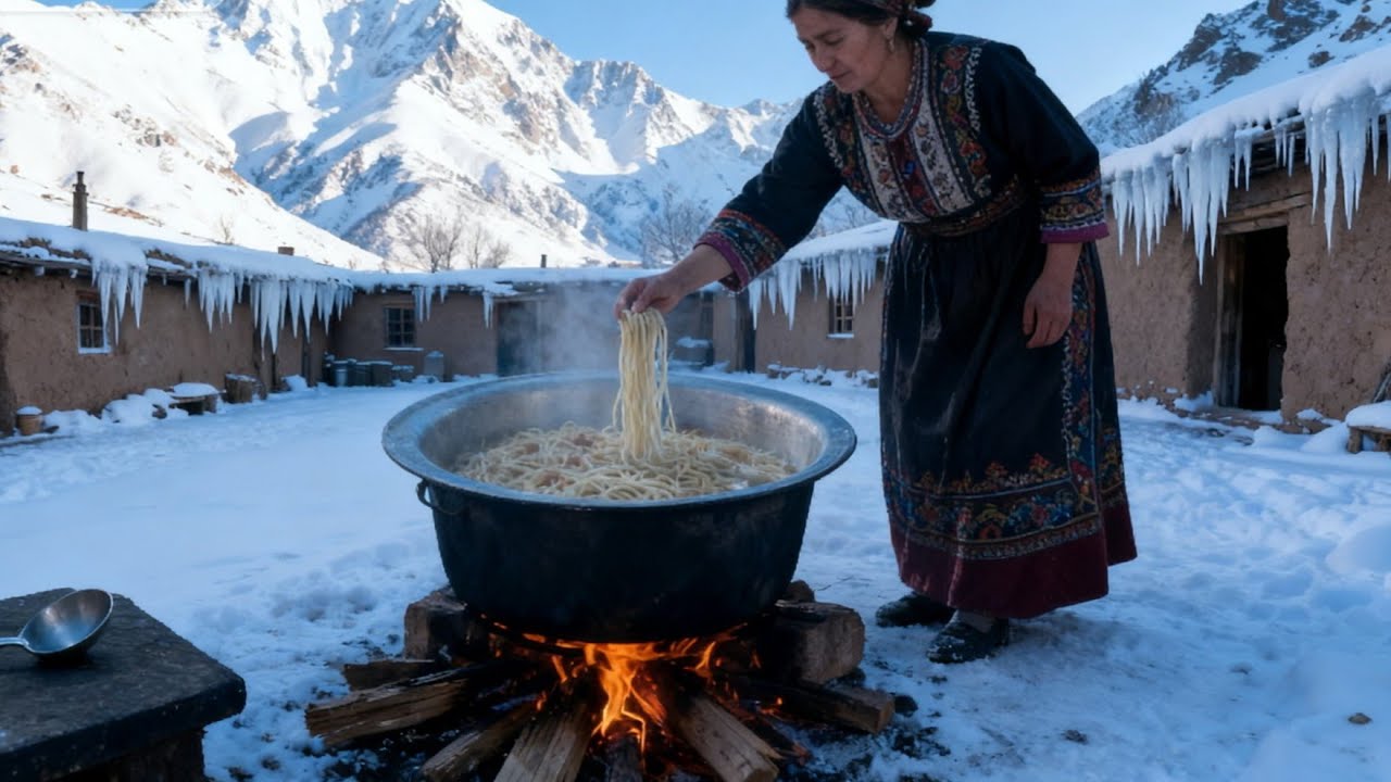 Surviving Extreme Cold in Afghanistan| Cooking, Feeding Animals & Real Life 