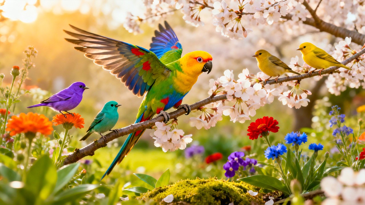 Healing Piano & Beautiful Bird Sounds 🌿 Stress Relief, Anxiety Calm, Peaceful Nature Relaxation