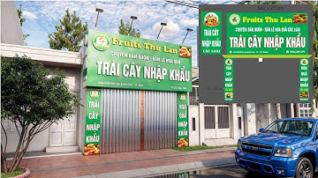 Thực hành dựng biển Quảng cáo 3D Sketchup (bài số 01)