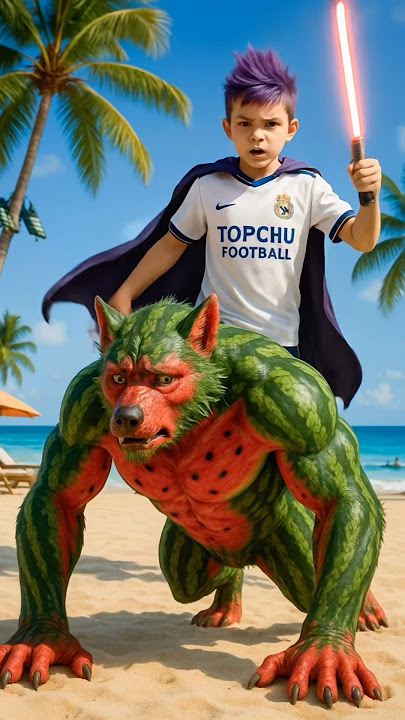 Oh my God! Will Lionel Messi save Ronaldo from the werewolf? 🤯😱 #ronaldo #football #messi #shorts