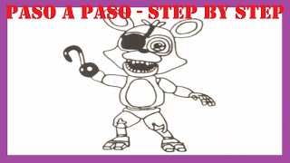 Como dibujar adventure foxy fnaf world l How to draw adventure foxy fnaf world