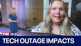 What are the lingering impacts of the global tech outage