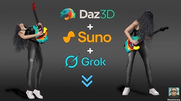 🎸.Daz Studio, Grok Imagine, and Suno Meet..
