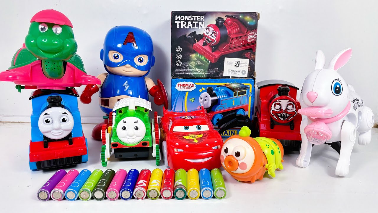 Unboxing Play And Review Thomas And Friends Choochoo Charles captain America Toys spiderman Toys