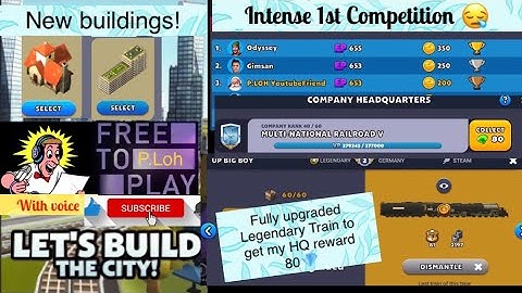 TrainStation 2 🚆#751: Build The City 🏙 Event 1st Competition is intense😪 Upgrade 🚂 for HQ Pts!
