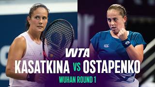 Daria Kasatkina vs. Jelena Ostapenko | 2026 Wuhan Round 1 | WTA Match Highlights