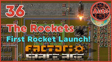 First Rocket Launch & Resource Scaling | Factorio Space Age New Player Guide | #36