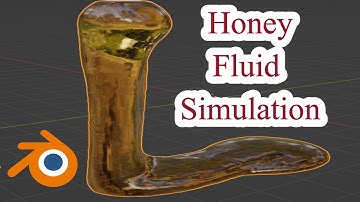 Blender Tutorial : Blender fluid simulation _ Honey _ Beginner Tutorial