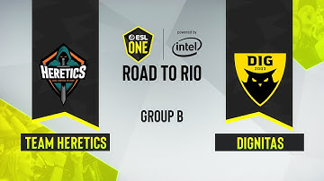 CS:GO - Dignitas vs. Team Heretics [Nuke] Map 3 - ESL One Road to Rio - Group B - EU