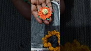 🧶 Aesthetic 3D Crochet Marigold Showcase | Premium Handmade Fiber Art Display ✨