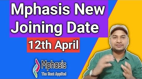 Mphasis New joining Date 12 April - by @Vikasteach  #mphasis #joining #onboarding