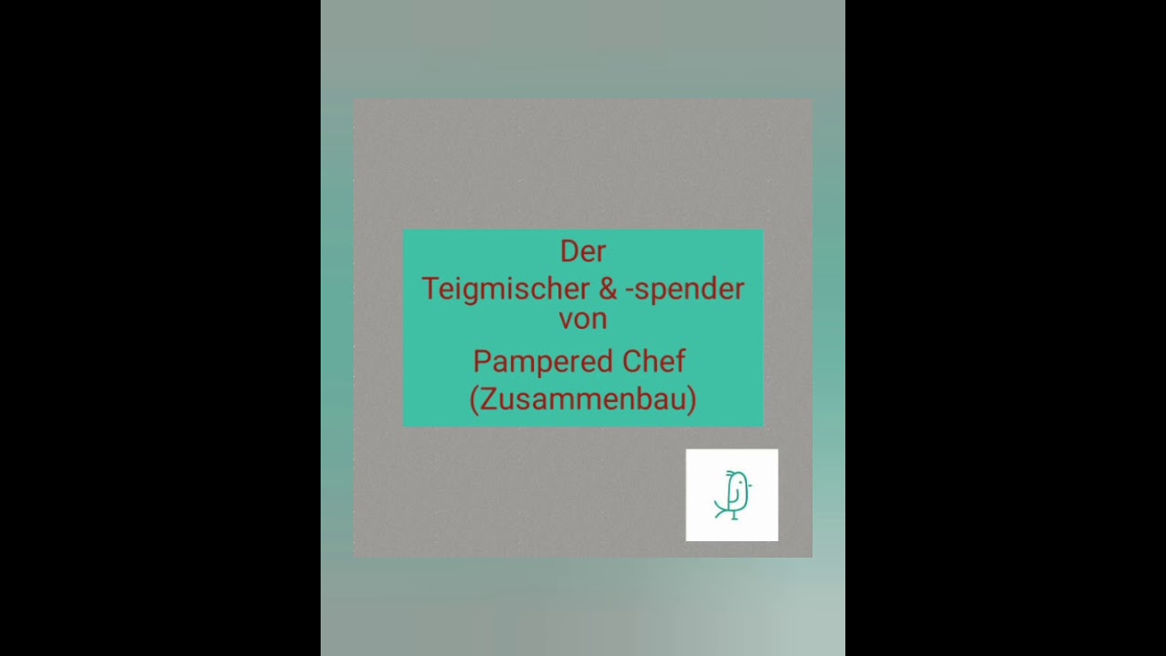 Der Teigmischer & -spender von Pampered Chef (Zusammembau)