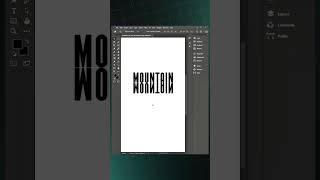 Create a Text Reflection in Photoshop #photoshop
