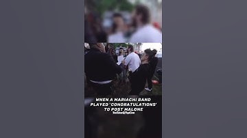 Thumbnail of A Mariachi Band playing 'Congratulations' to Post Malone is the sweetest thing ever