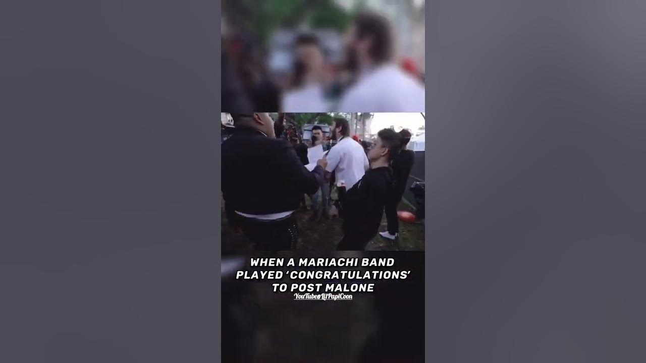 A Mariachi Band playing 'Congratulations' to Post Malone is the sweetest thing ever