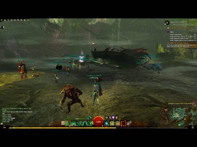 GW2 - Jungle Wurm - Random game play - Necromancer class=