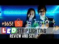 CHEAP LED STRIP LIGHT | SHOPEE LAZADA | REVIEW AND SETUP | RGB