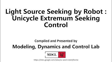 Light Source Seeking by Robot : Unicycle Extremum Seeking Control