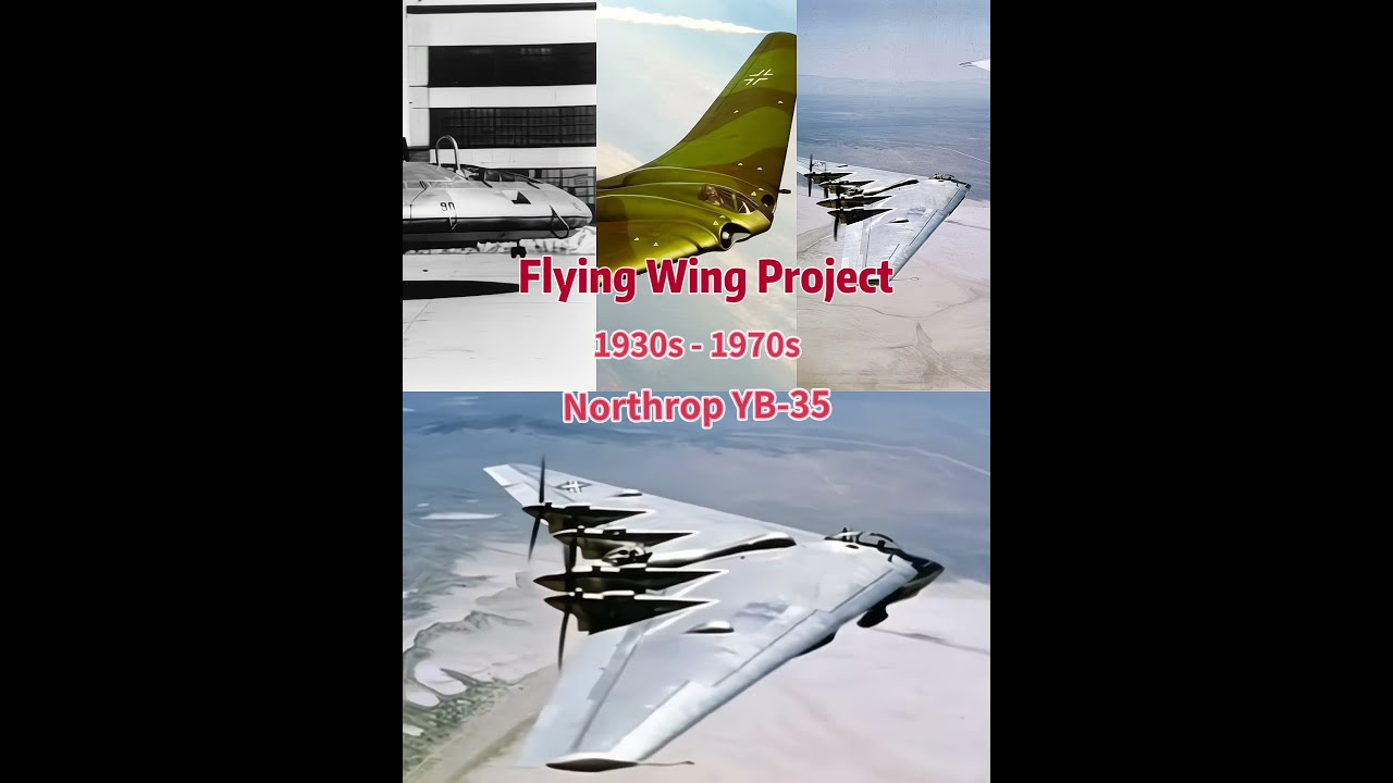 Flying Wing Evolution 1930s 1970s Flyingwing Stealthbomber Ho229 Northrop