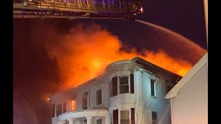 Lynn Fire engulfs 18-unit building at 26 Broad St.