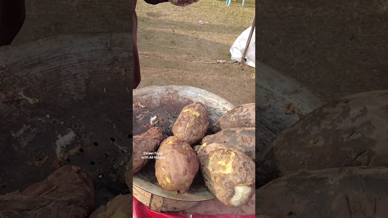 Roasted Sweet Potato | Shakarkandi | Pakistan Street Food | Street Food Pakistan