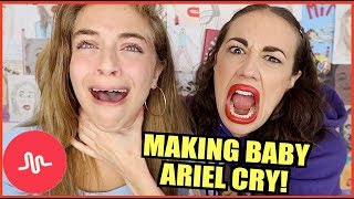 MAKING BABY ARIEL CRY!