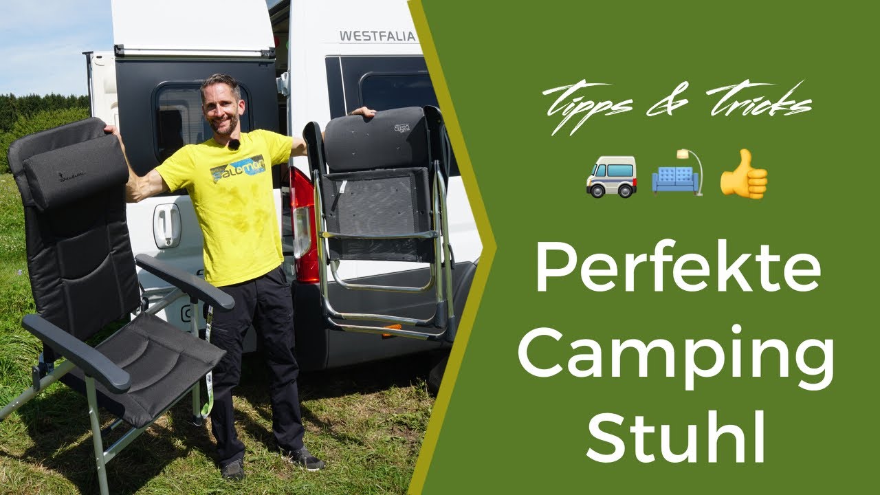 Campingstühle und Campingtisch im Van. Welche Stühle passen in das Good Life Vans Camper Modul?