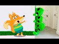 Baby Lucia Has a Fun with Alien Green Friends at Home. Fox Family Cartoon Songs for kids #950