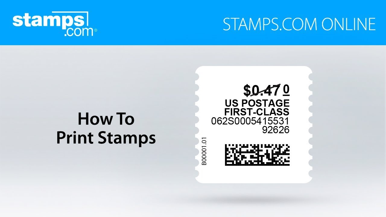 How To Print Postage Stamps Stamps Online YouTube