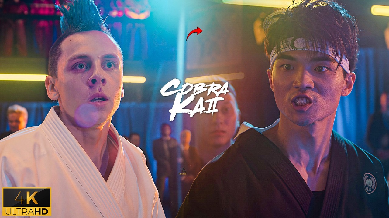 Бой отряда «Кобра Кай» против отряда «Мияги-До» | Сцена из «Кобра Кай» в 4K
