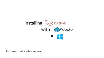 Installing Laravel with Docker on Windows 10