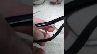 Attaching the replacement nose piece on my A2 Safety Glasses (No audio)