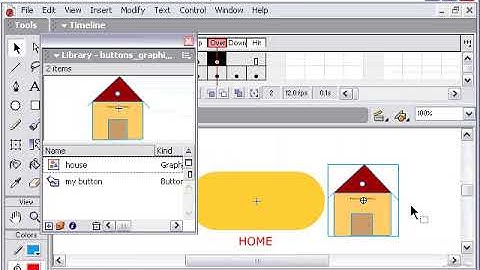 Adobe macromedia Flash Mx buttons with gfx urdu / hindi  tutorial