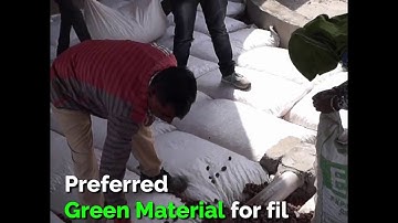 Lightweight material Expanded Clay Aggregate ECA LECA used to fill a Sunken Slab