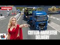 #ets2 #eurotrucksimulator2 (30 Tonnes) Cotton Harvester Delivery from Geneva to Venice