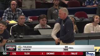 Toledo MBB Exits MAC Tournament After 100-90 Loss To Top-Seeded Akron
